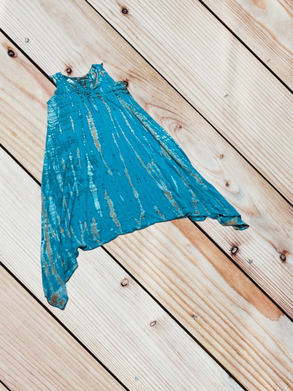 The Collection Royal S/M tie-dye asymmetrical mini dress